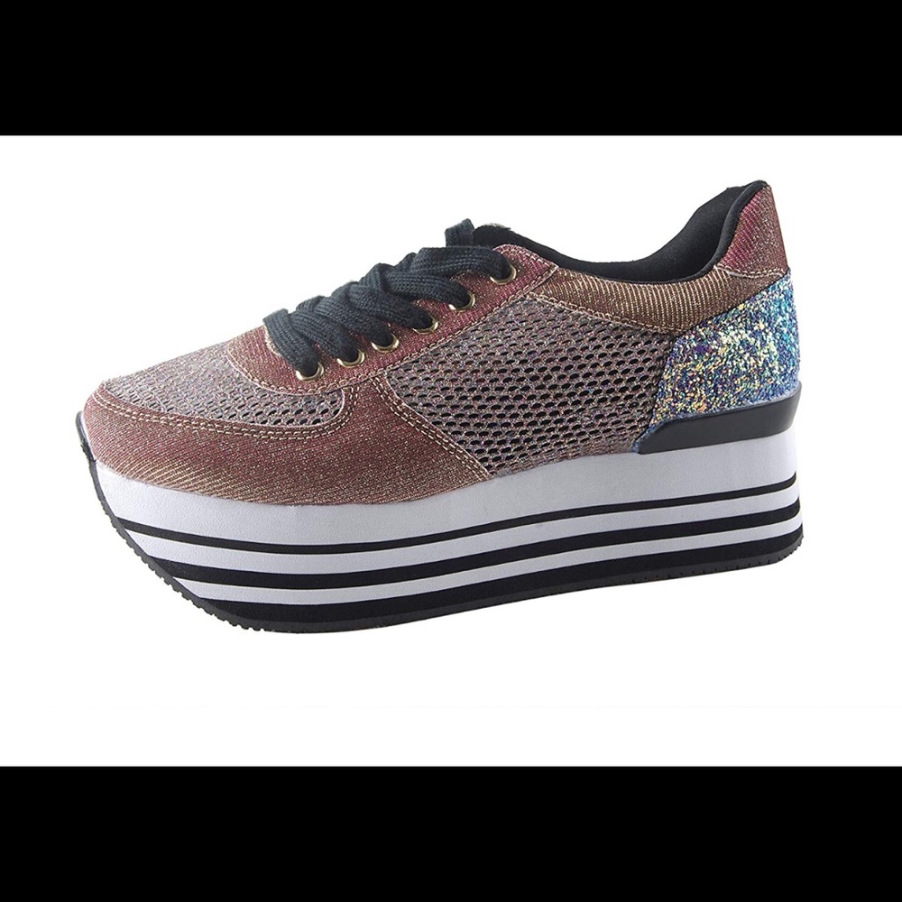 Platform Sneakers (rose gold)